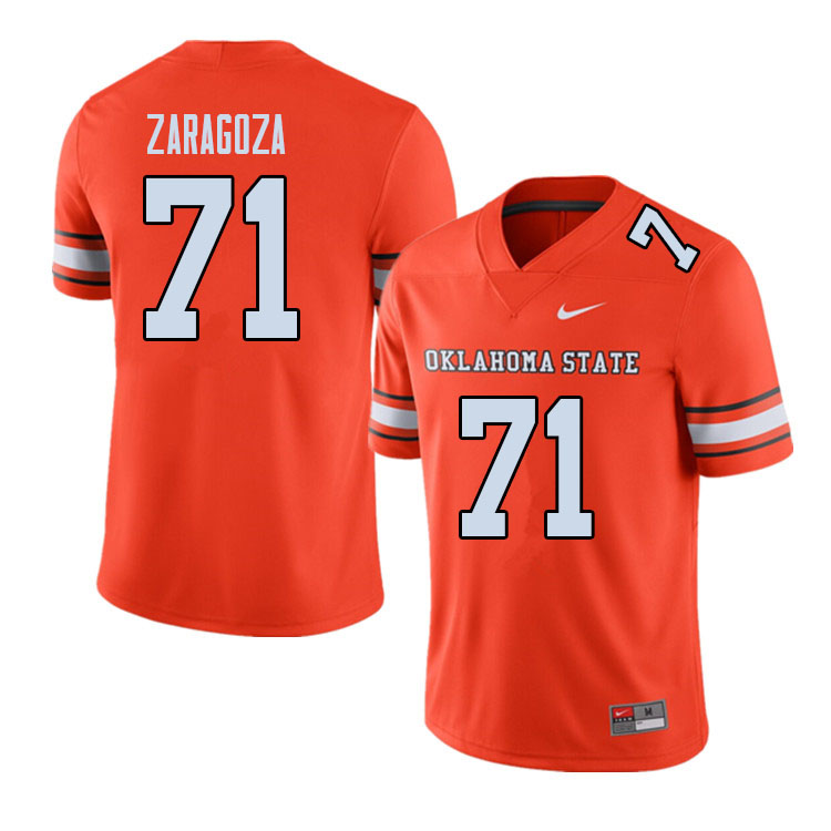 Men #71 Zeke Zaragoza Oklahoma State Cowboys College Football Jerseys Sale-Alternate - Click Image to Close
